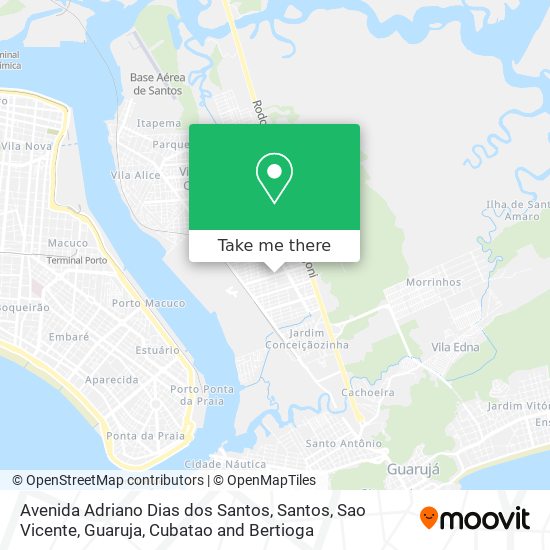 Mapa Avenida Adriano Dias dos Santos