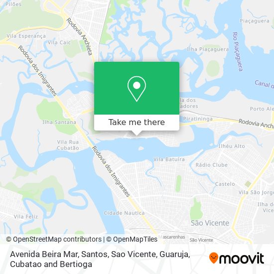 Mapa Avenida Beira Mar