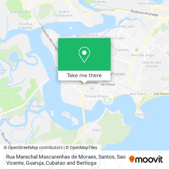 Mapa Rua Marechal Mascarenhas de Moraes