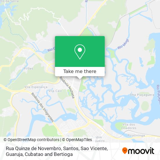 Mapa Rua Quinze de Novembro