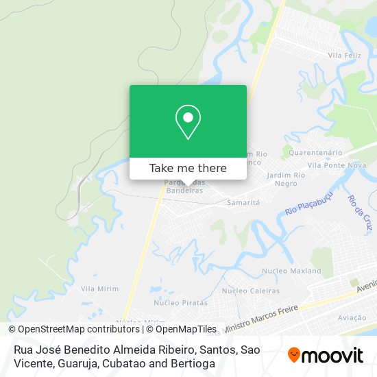 Rua José Benedito Almeida Ribeiro map