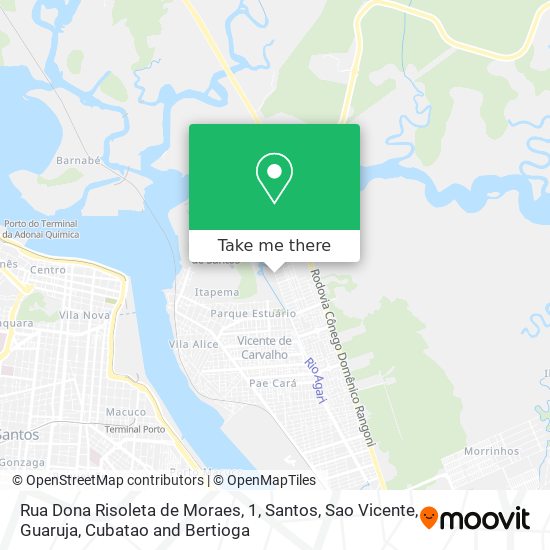 Rua Dona Risoleta de Moraes, 1 map