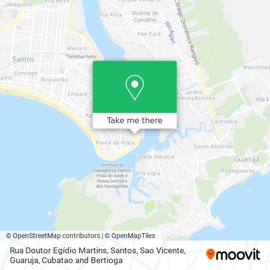 Rua Doutor Egídio Martins map