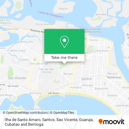 Ilha de Santo Amaro map
