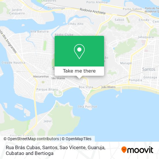 Mapa Rua Brás Cubas