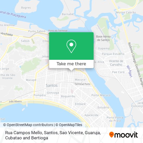 Mapa Rua Campos Mello