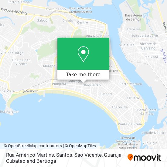 Mapa Rua Américo Martins