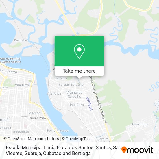 Mapa Escola Municipal Lúcia Flora dos Santos