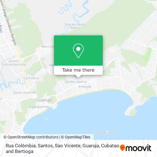Rua Colômbia map
