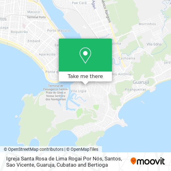 Mapa Igreja Santa Rosa de Lima Rogai Por Nós