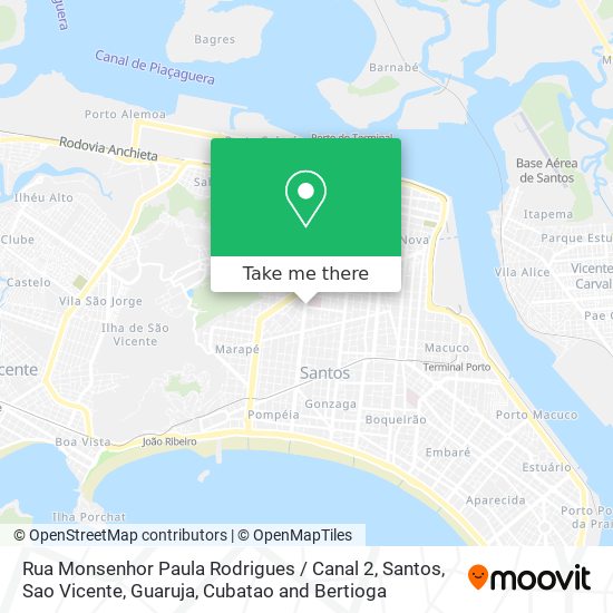 Rua Monsenhor Paula Rodrigues / Canal 2 map