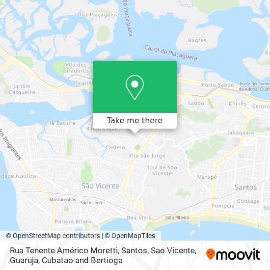 Rua Tenente Américo Moretti map