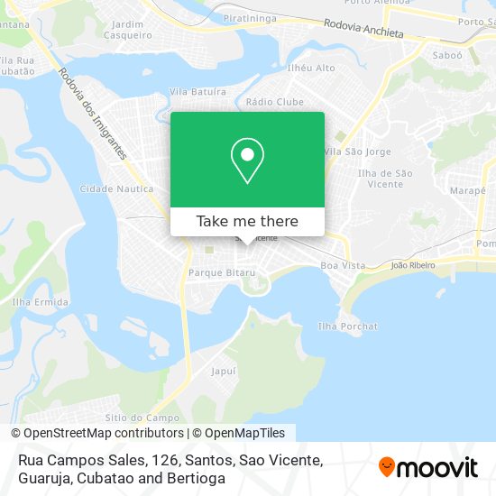 Mapa Rua Campos Sales, 126