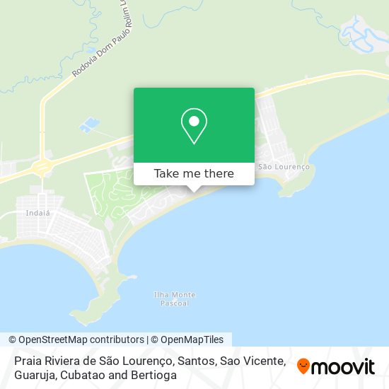 Praia Riviera de São Lourenço map