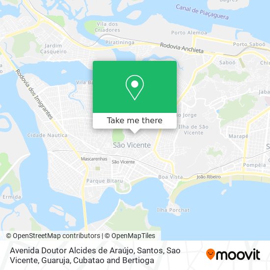 Mapa Avenida Doutor Alcides de Araújo