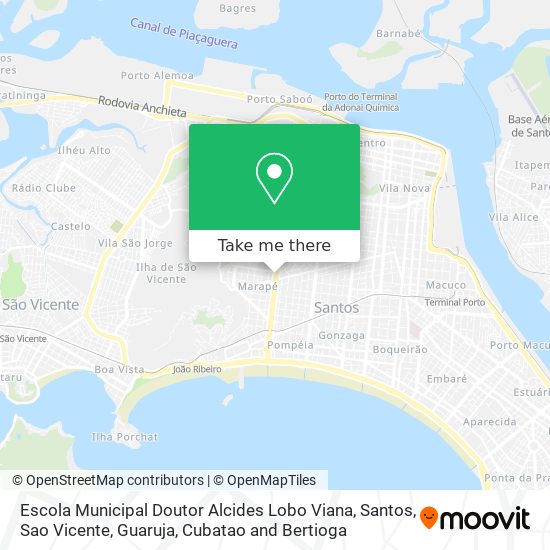 Mapa Escola Municipal Doutor Alcides Lobo Viana