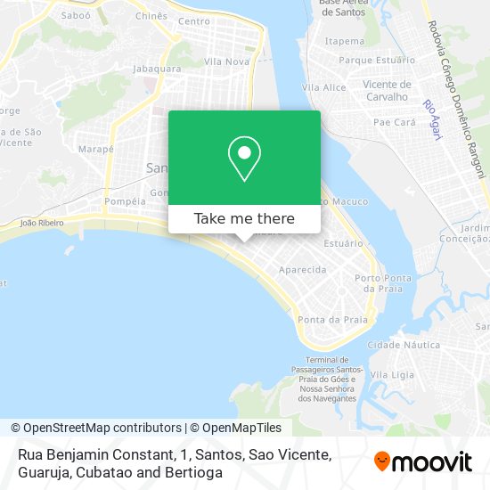 Rua Benjamin Constant, 1 map