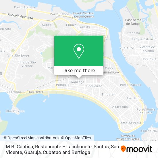 M.B. Cantina, Restaurante E Lanchonete map