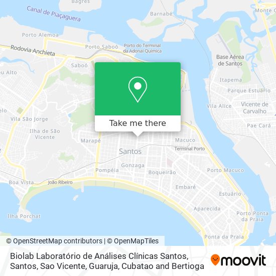 Biolab Laboratório de Análises Clínicas Santos map