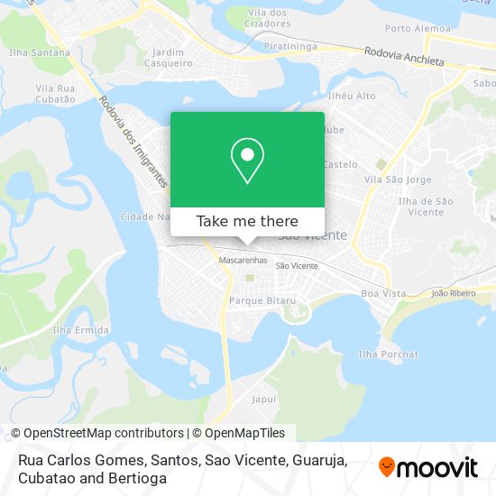 Mapa Rua Carlos Gomes