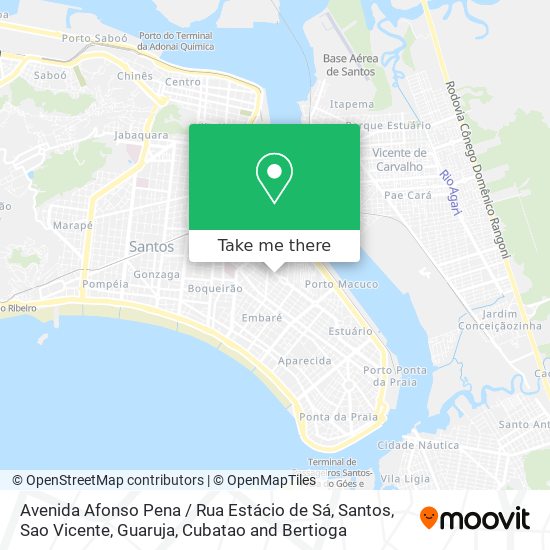 Mapa Avenida Afonso Pena / Rua Estácio de Sá