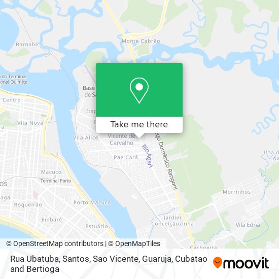 Mapa Rua Ubatuba