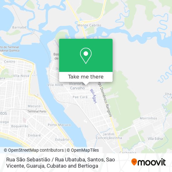 Rua São Sebastião / Rua Ubatuba map