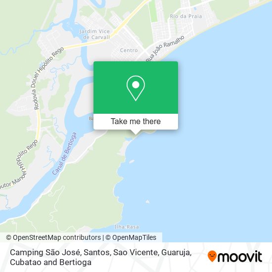 Camping São José map