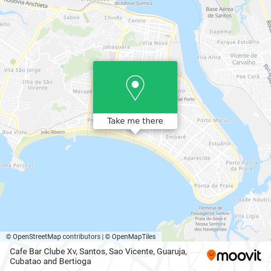 Cafe Bar Clube Xv map
