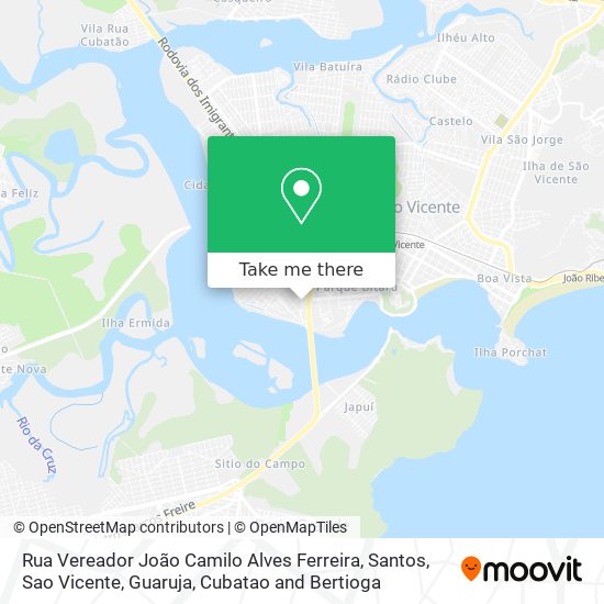 Rua Vereador João Camilo Alves Ferreira map