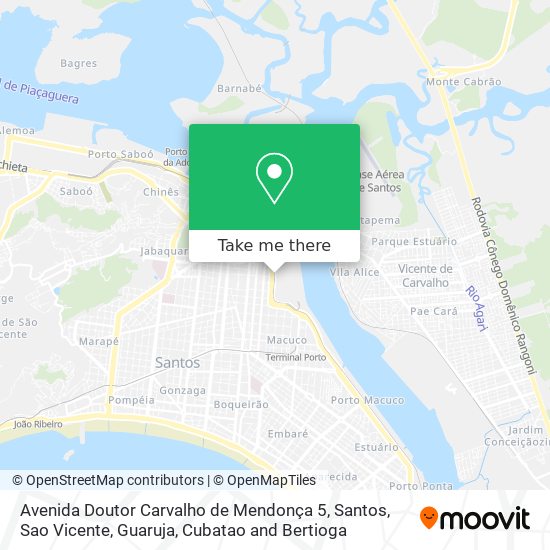 Avenida Doutor Carvalho de Mendonça 5 map