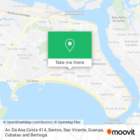 Mapa Av. Da Ana Costa 414