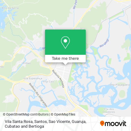 Mapa Vila Santa Rosa