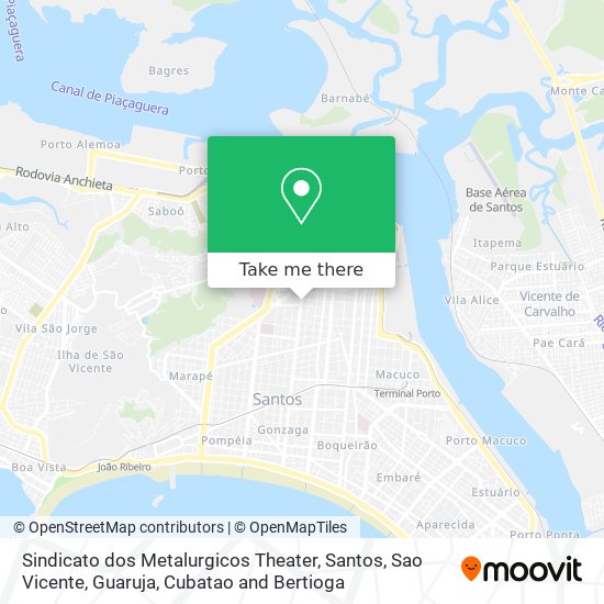 Mapa Sindicato dos Metalurgicos Theater
