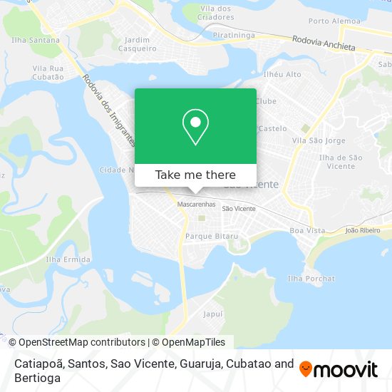 Catiapoã map