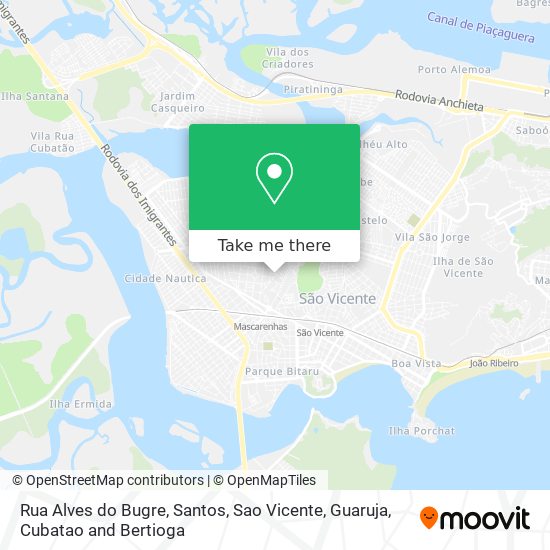 Rua Alves do Bugre map
