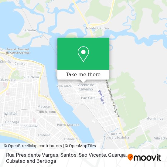 Mapa Rua Presidente Vargas