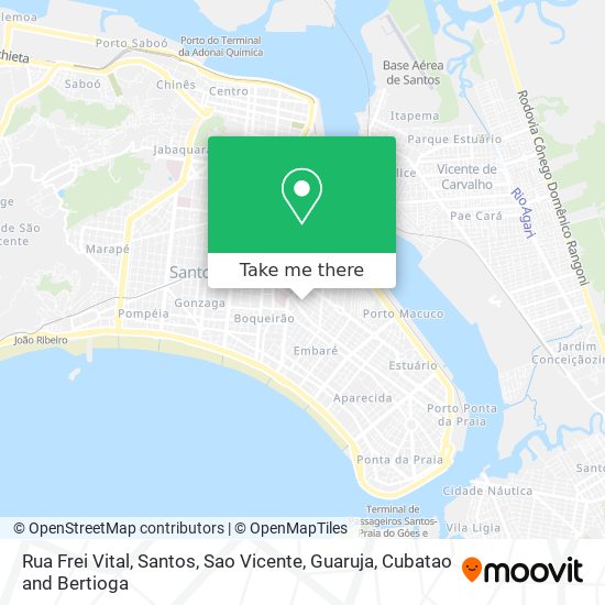 Rua Frei Vital map