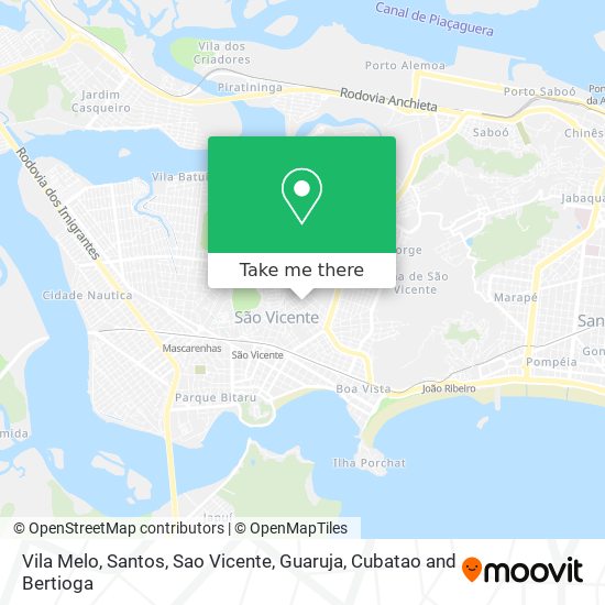 Vila Melo map