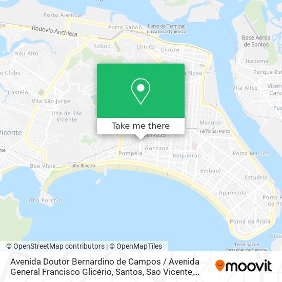 Avenida Doutor Bernardino de Campos / Avenida General Francisco Glicério map