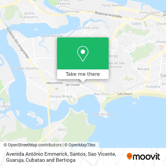 Mapa Avenida Antônio Emmerick