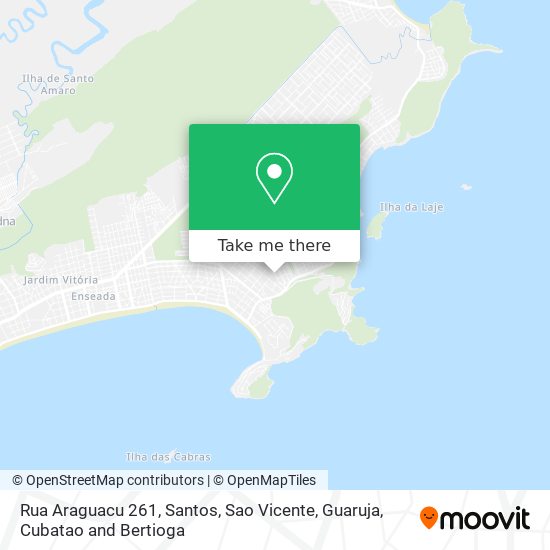 Rua Araguacu 261 map
