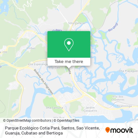 Parque Ecológico Cotia Pará map