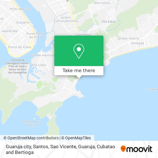 Guaruja city map