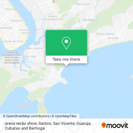 arena verão show map