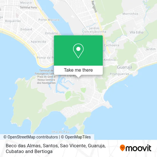 Beco das Almas map