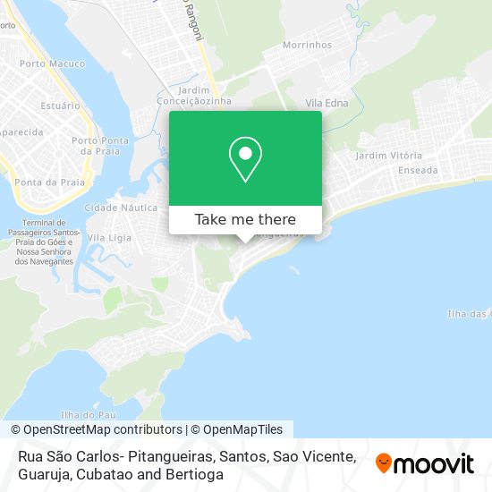 Mapa Rua São Carlos- Pitangueiras