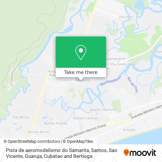 Pista de aeromodelismo do Samarita map