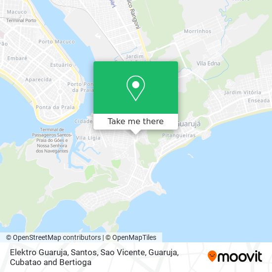 Mapa Elektro Guaruja