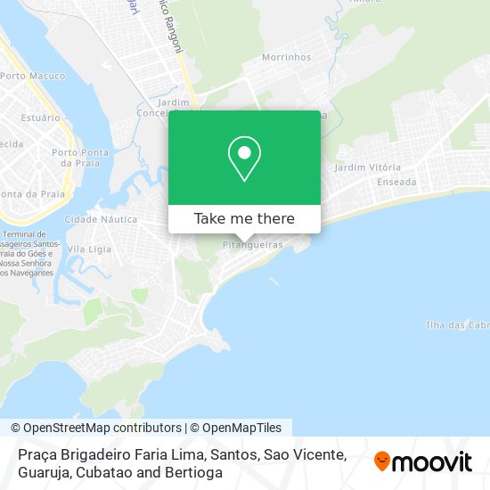 Mapa Praça Brigadeiro Faria Lima